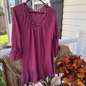 Soft Surroundings Magenta Tunic